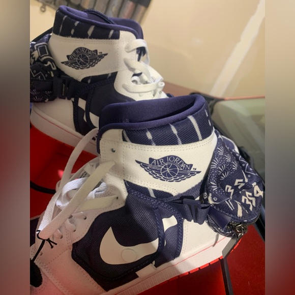 The Air Jordan 1 Retro High OG SP Utility Stash Quai 54  WHITEINDIGO-LIGHT BONE - Picture 6 of 8